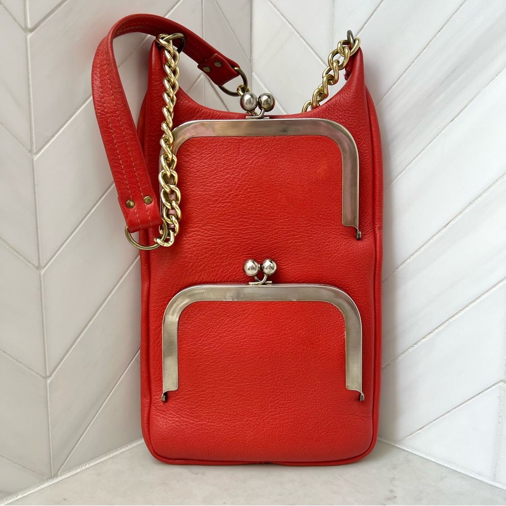 Vintage Coach Small Double Frame Pouch